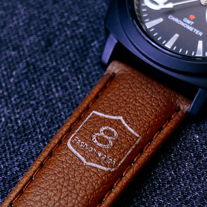 CURREN Stylish Water Resistant Quartz Analog Watch for Men – Scratch-Resistant Glass & Leather Strap + Gift Box